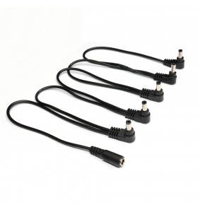 dc5.5*2.1  female to 5 angle male 5Way Pedal Power Daisy Chain Cable Splitter